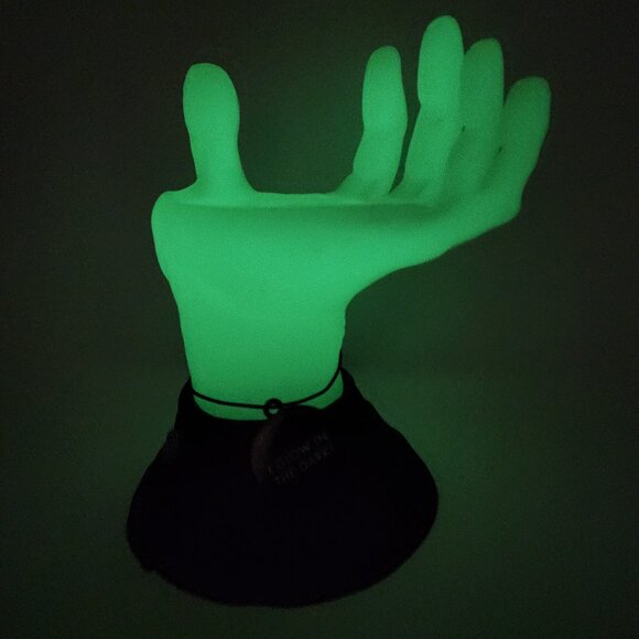 Bath & Body Works Halloween Glow in the Dark Franken Hand 3 wick Candle Holder - Picture 12 of 13